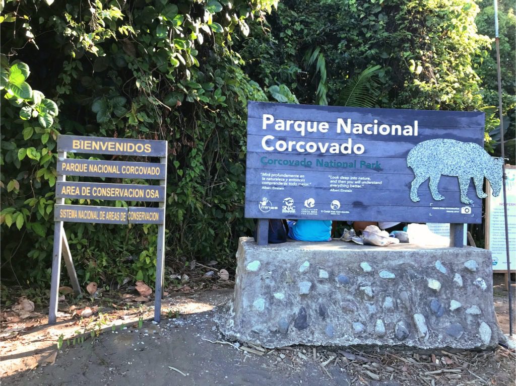 Eingang Corcovado Nationalpark Costa Rica