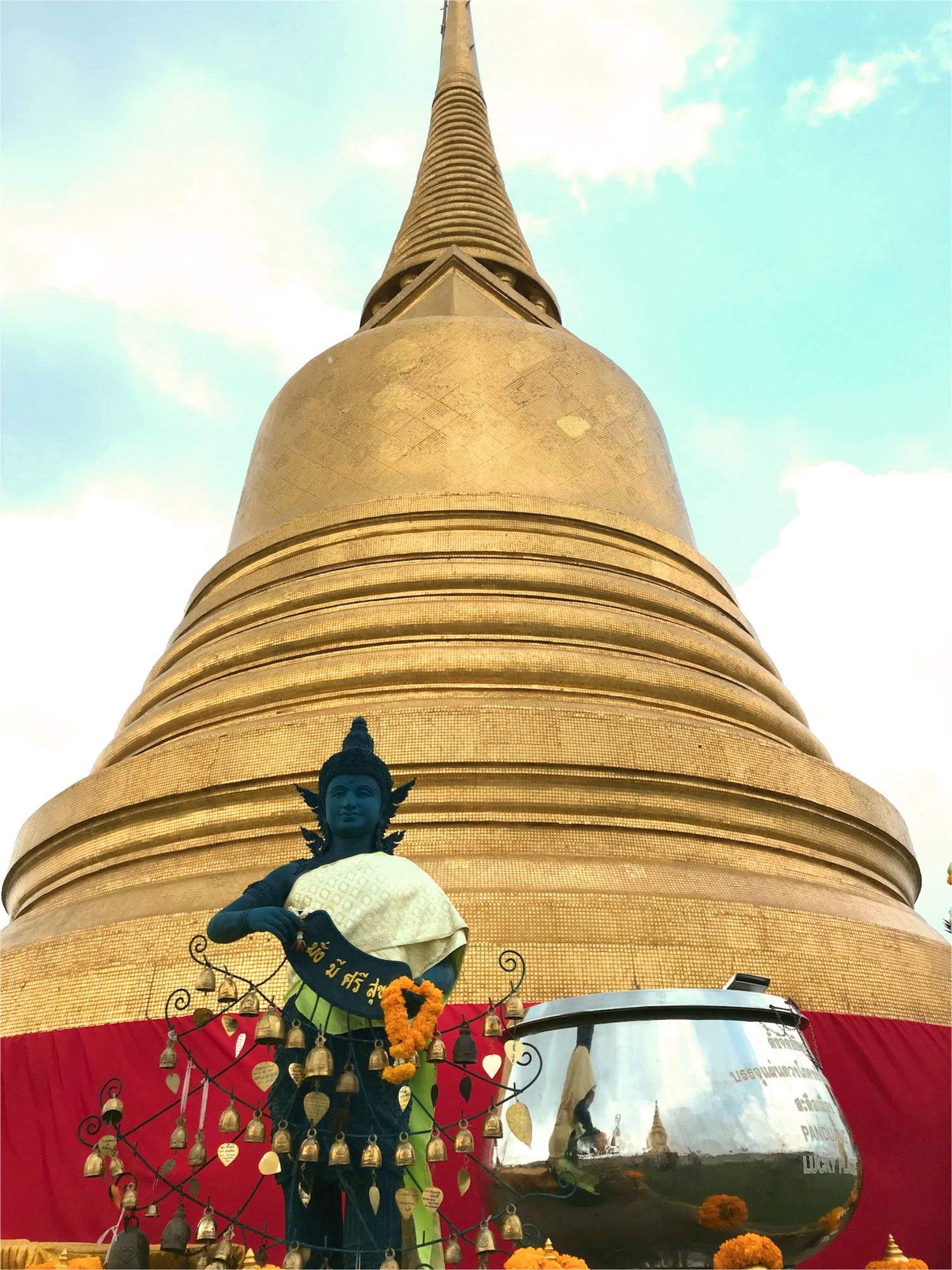 Spitze des Golden Mount Bangkok