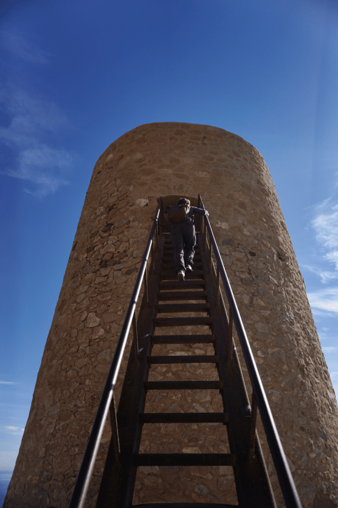 Aufstieg auf den Turm