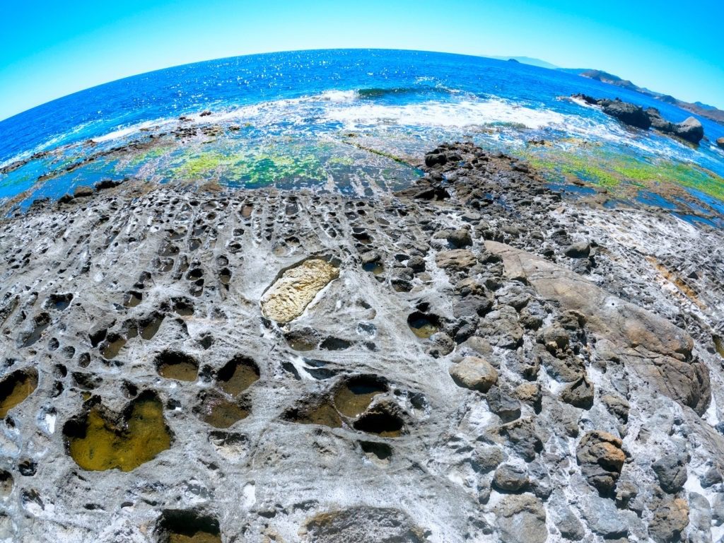 Geologische Formation am Playa de los Cocedores