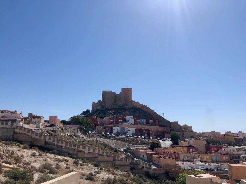 Blick auf die Alcazaba Almería