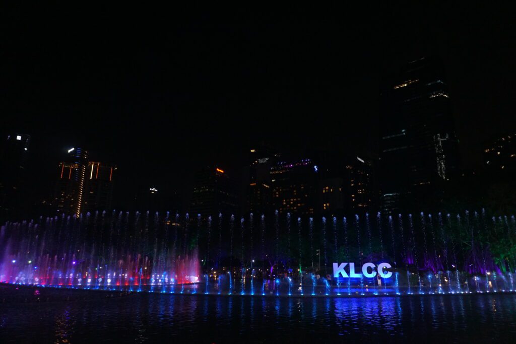 KLCC Park bei Nacht