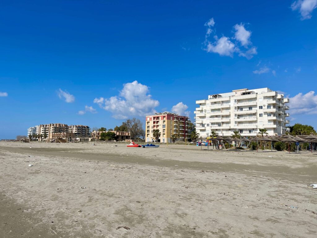 Strand mit Hotels