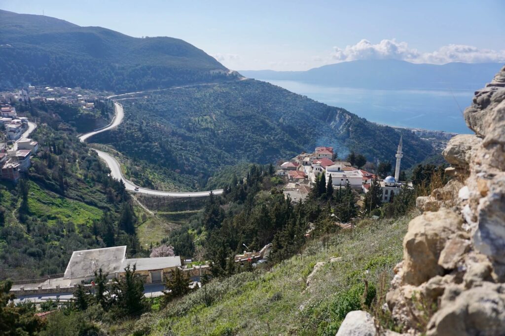 Blick von der Burg Kanina in Vlora