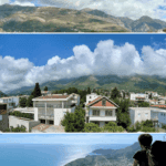 Blick auf Bergpanorama