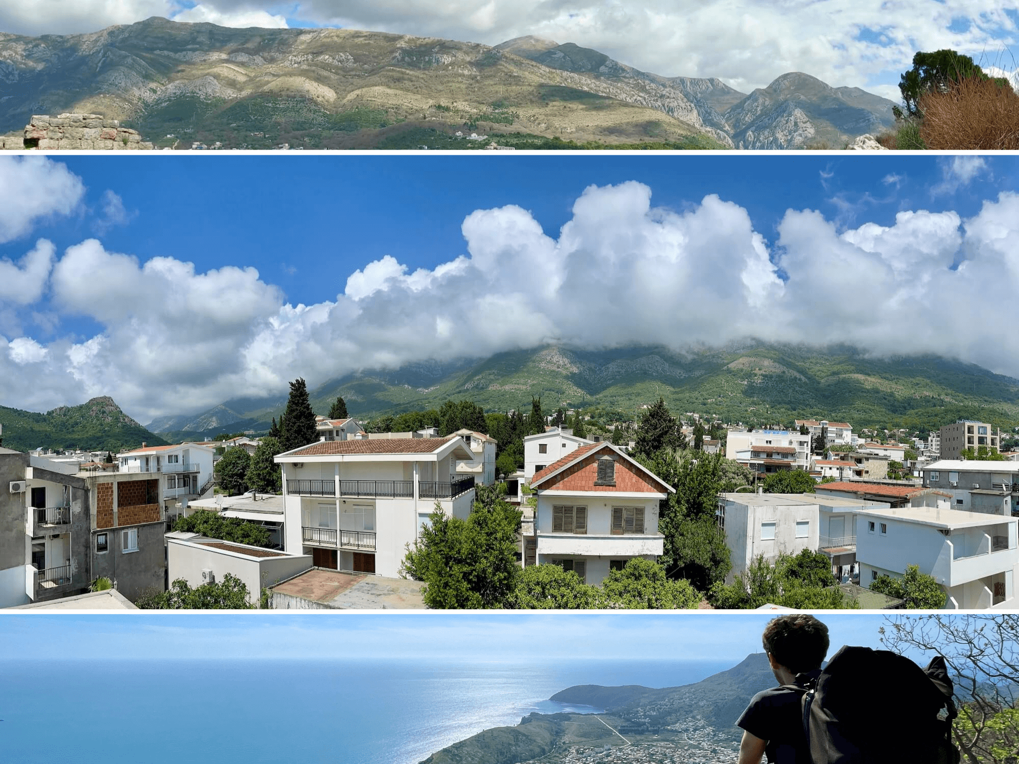 Blick auf Bergpanorama