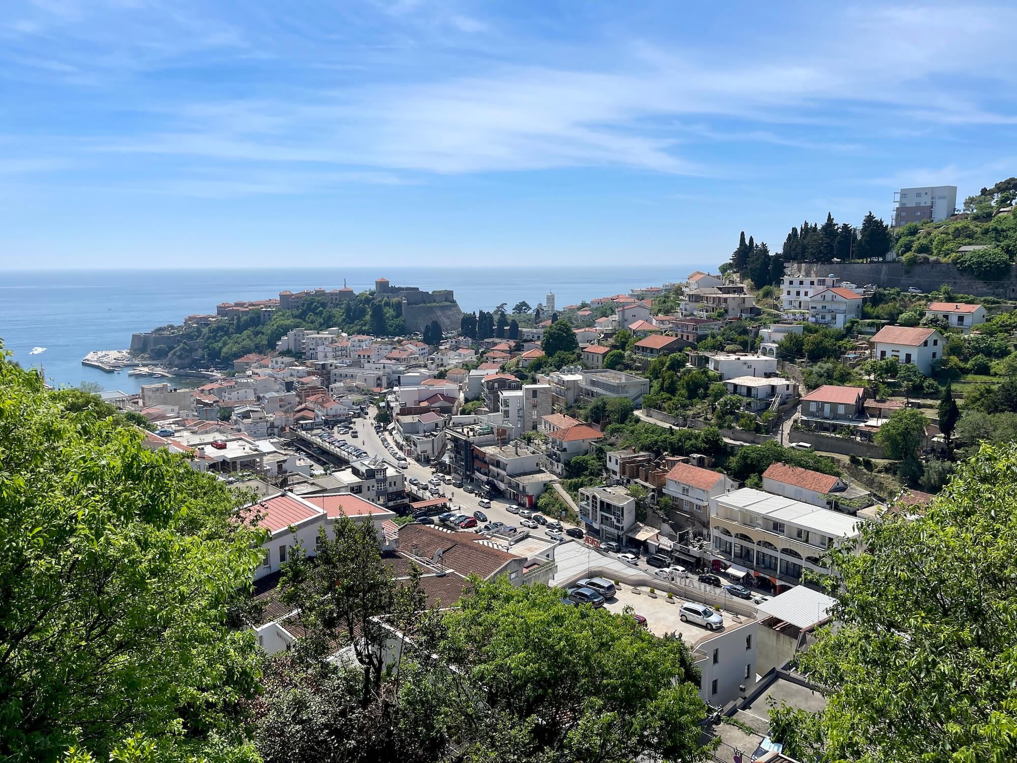 Blick auf Ulcinj, Montenegro