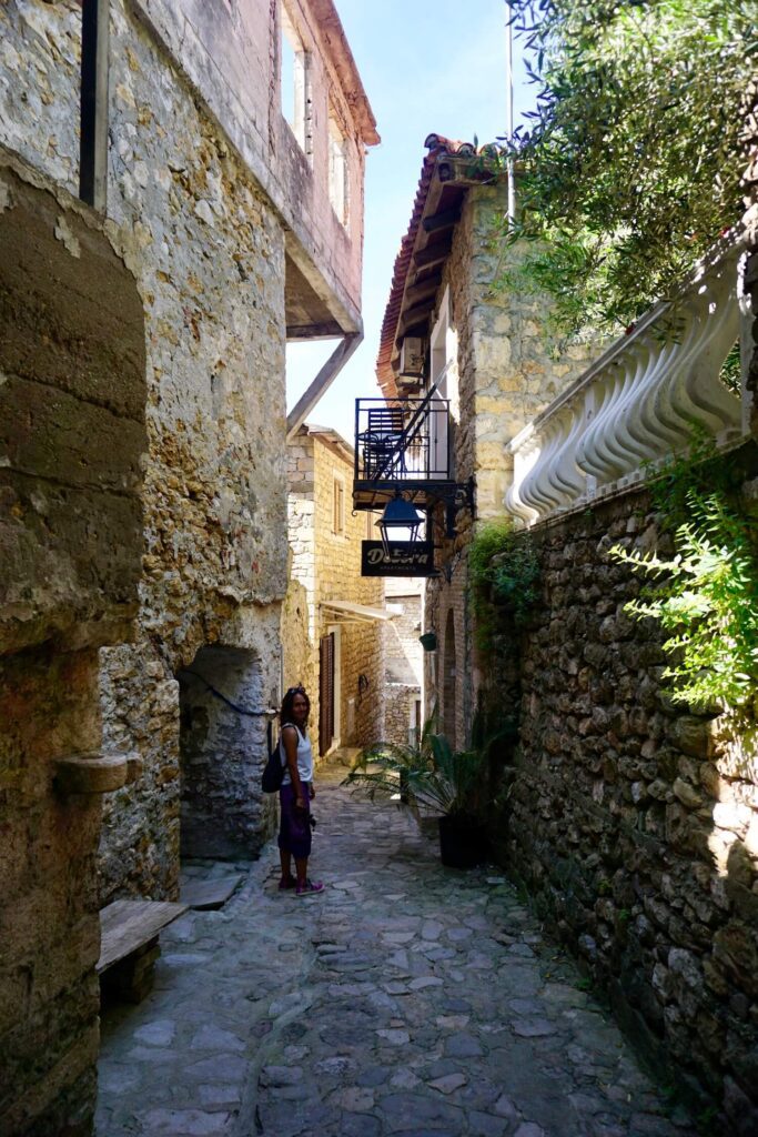 Laufen in den Gassen der Altstadt