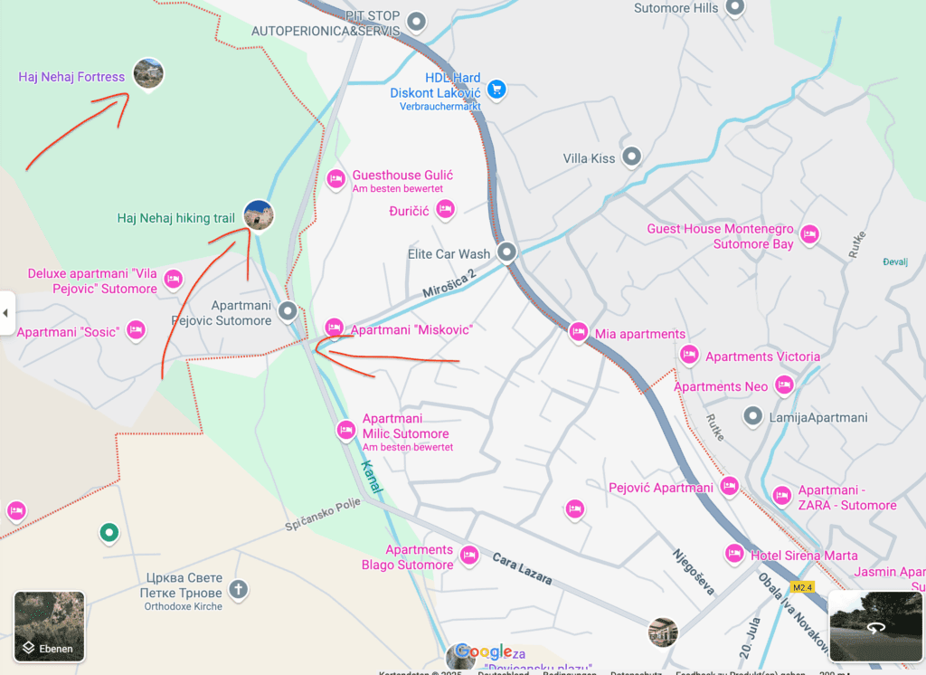 Wandern in Montenegro Sutomore