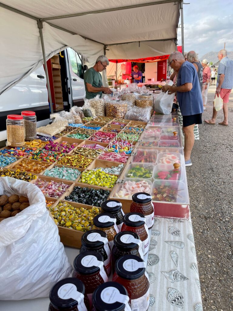 Honig , Nüsse und Trockenfrüchte Markt