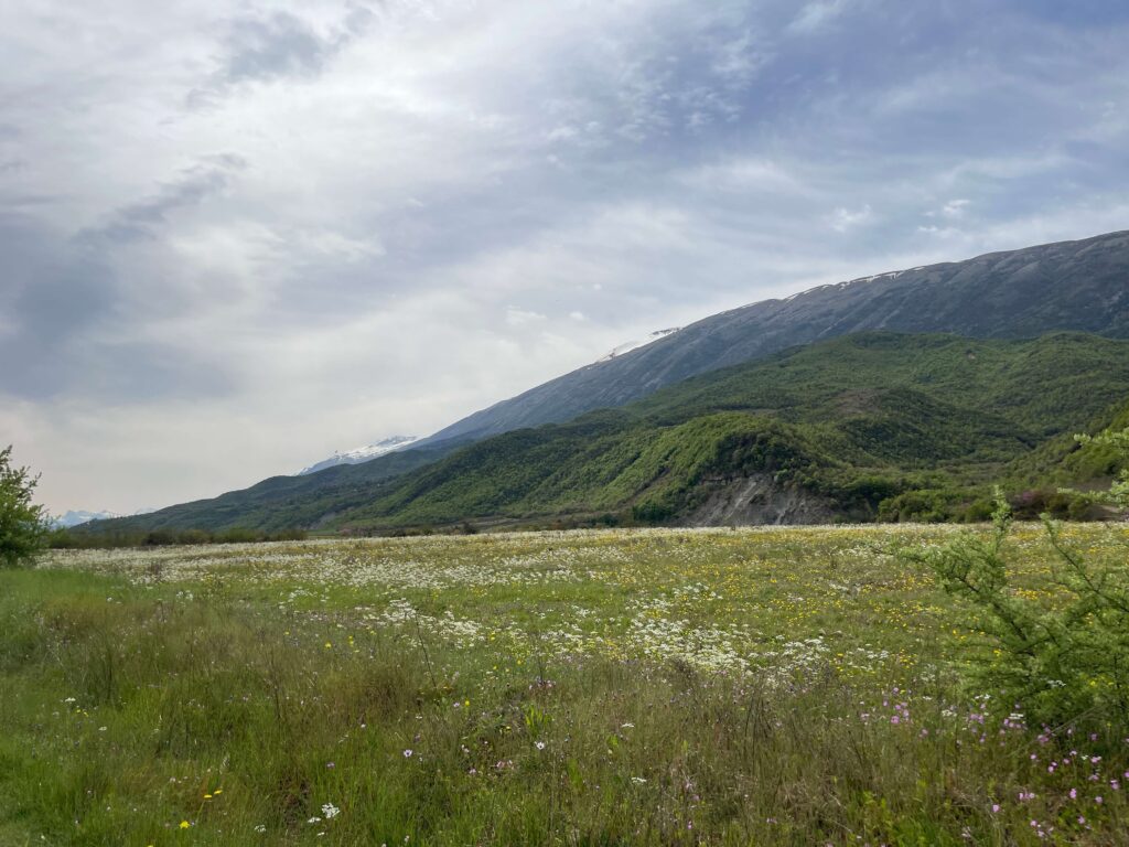 Gegend Permet albanische Alpen