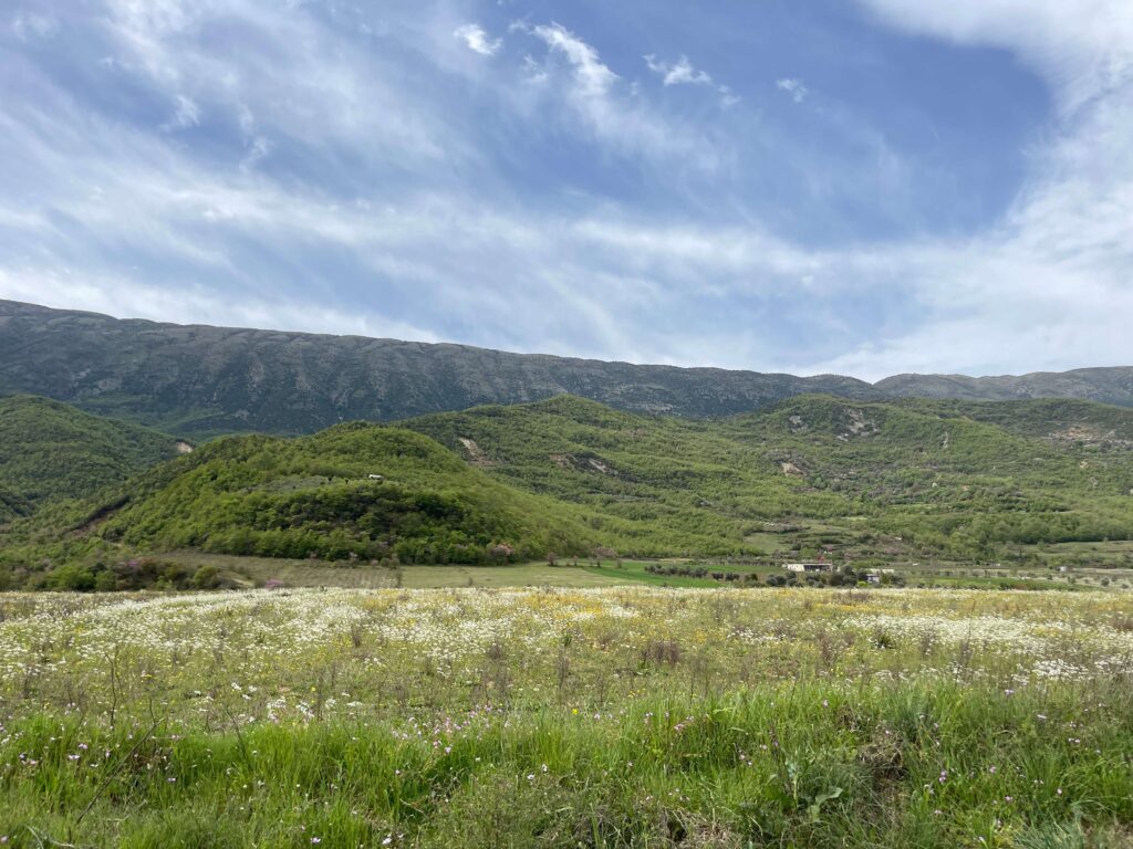 Gegend Permet albanische Alpen