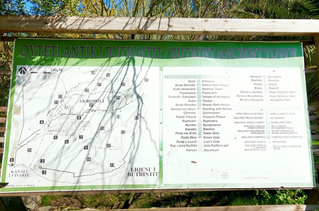 Lageplan von Butrint