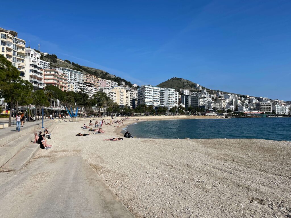Reisen nach Saranda, Stadtstrand
